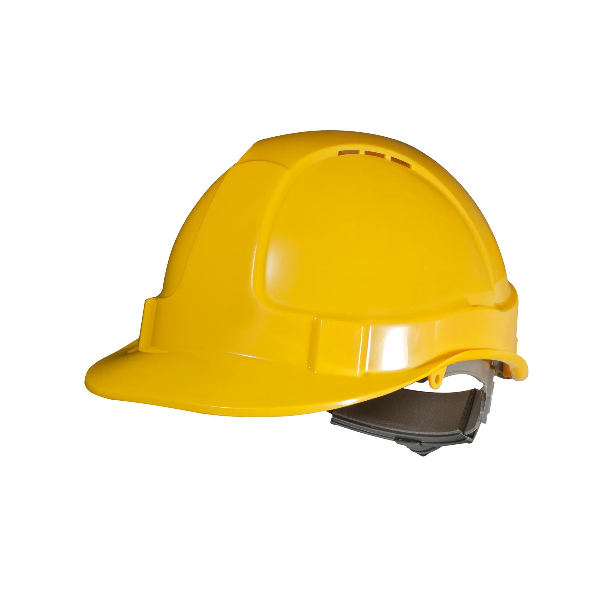 ABS Push-Lock Helmet - Vented — Yellow